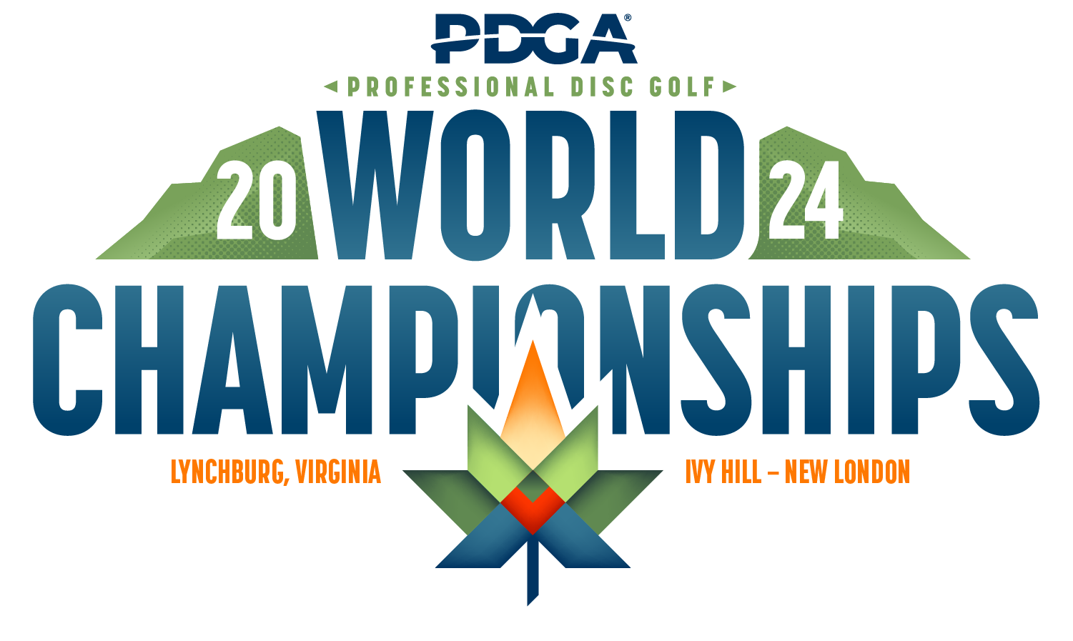PDGA Pro Worlds Logo 2024